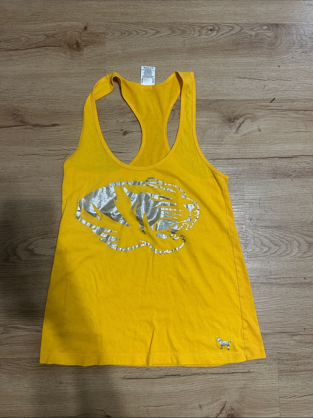 PINK Victoria's Secret Yellow Racerback Tank